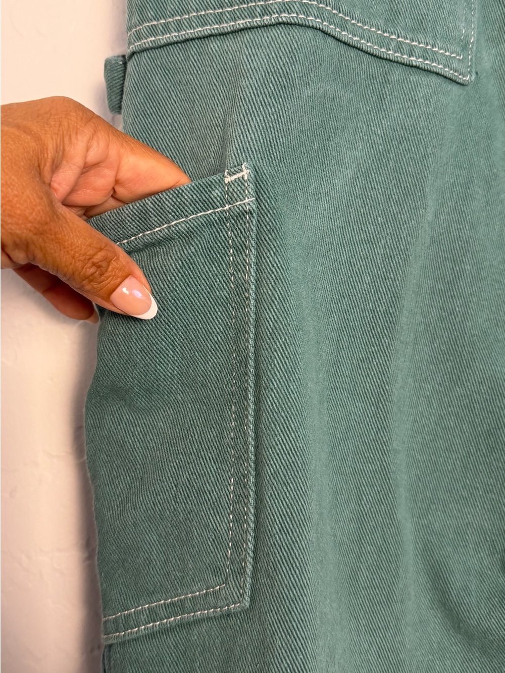 Lioness Teal Wide-Leg Utility Pants - Picture 8 of 11